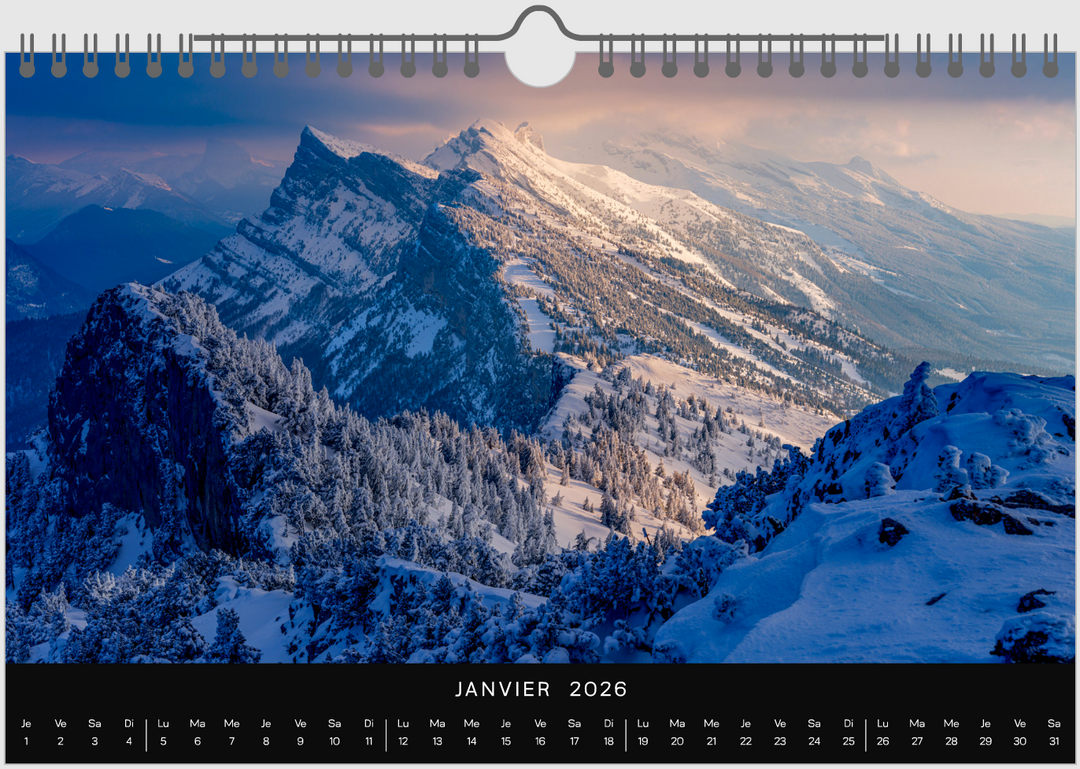 Calendrier 2026 Vercors