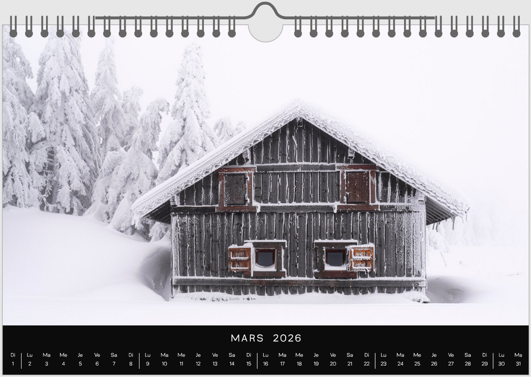 Calendrier 2026 Vercors