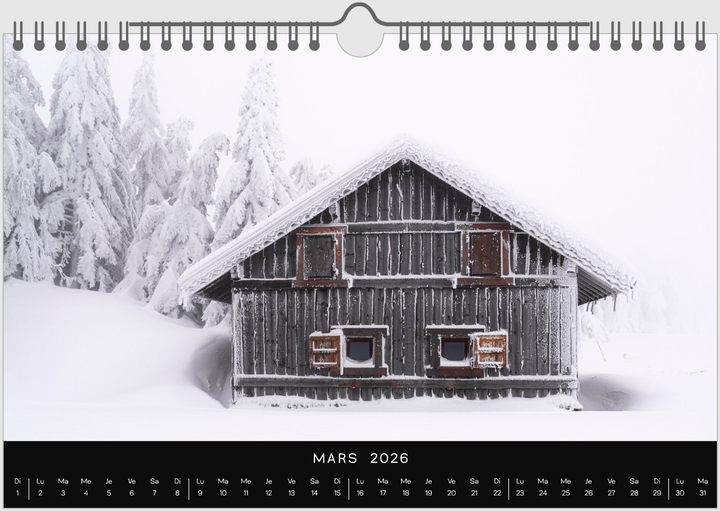 Calendrier 2026 Vercors