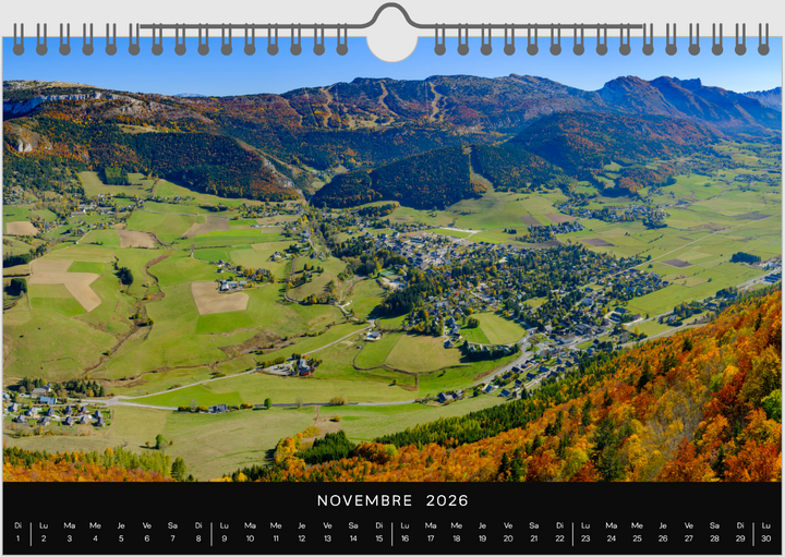 Calendrier 2026 Vercors