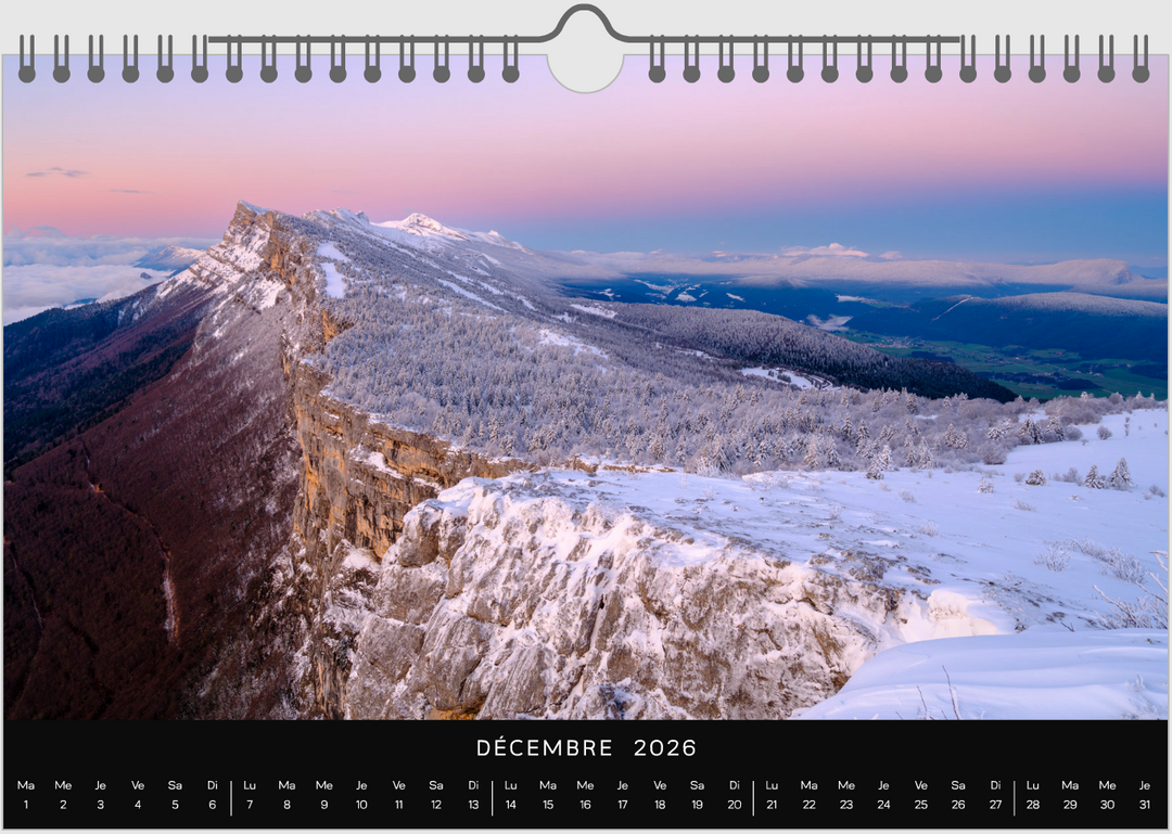 Calendrier 2026 Vercors