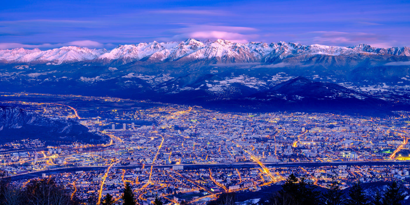 Grenoble depuis le Vercors